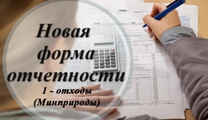 НОВАЯ ФОРМА ГОССТАТОТЧЕТНОСТЬ 1-ОТХОДЫ (Минприроды)